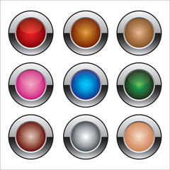 buttons of different colors