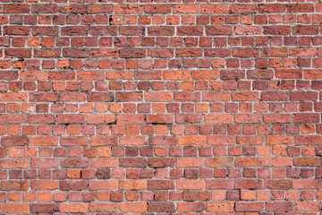 Red brick wall surface background