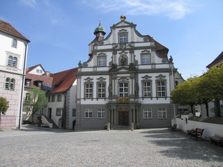 Fototapeta na wymiar Rathaus in Wangen im Allgäu