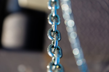 Shiny metal chain