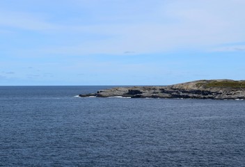 Killick Coast seascape, the tip of the Beamer Rock near Flatrock, Avalon Peninsula Newfoundland Canada
