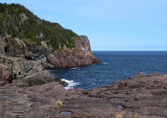 Killick Coast landscape,  coastline along Stiles Cove path  near Flatrock, Avalon Peninsula;...