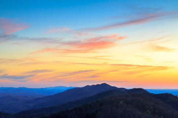 Forest Mountain Sunrise