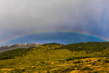 rainbow over the wind climb