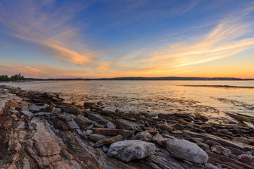 Rocky Coastline Sunrise