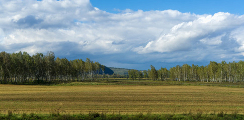 Harvested fields of Khakassia