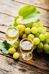 Typical Italian gold grappa