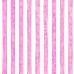 Obraz premium Pink watercolor stipes background. Seamless pattern.