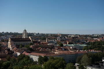 Fototapeta na wymiar Vilnius city view panorama