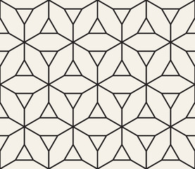 Vector seamless pattern. Modern stylish abstract texture. Repeating geometric tiles