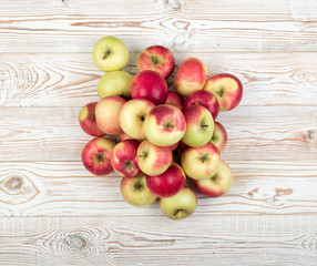 Naklejka na ściany i meble Red and Green Soft Apples Ready for Juice Produce