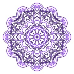 Mandala Style Vector Shapes. Decorative Cicle ornament. Floral design.