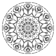 Mandala Style Vector Shapes. Decorative Cicle ornament. Floral design.