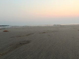 sunset on the beach
