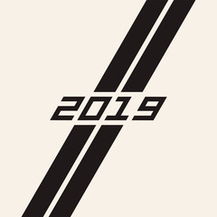 Element of illustration for New Year card