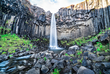 Svartifoss waterfall, Islandia