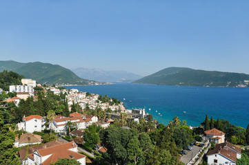 Fototapeta na wymiar View of Herceg Novi in Montenegro