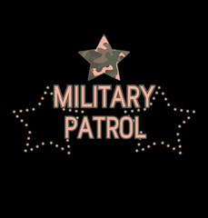 This vector print is for t-shirt. Graphic design for screen-printing press in typography. There is a stylized word and slogan. Can be used for denim and knitwear clothes in fashion.