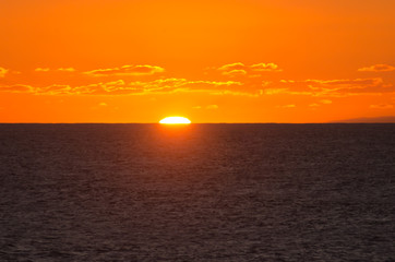 sunset. ocean landscape