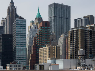 Fototapeta na wymiar Skyscrapers in New York City, New York State, USA