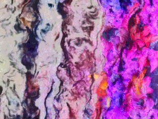 Detailed close-up grunge multi color abstract background. Dry brush strokes hand drawn oil painting on canvas texture. Creative simple pattern for graphic work, web design or wallpaper. 