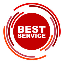 red vector banner best service