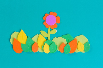 abstract background with flowers