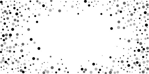 7449959 Scattered random black dots. Dark points dispersio