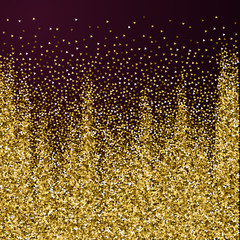 7449985 Gold triangles glitter luxury sparkling confetti.