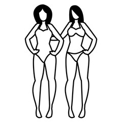 women in swimsuits design