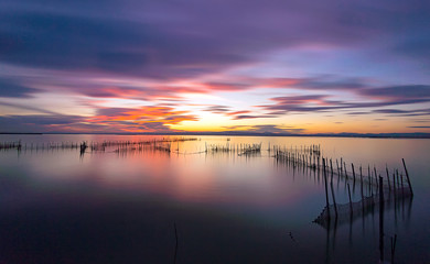 Fototapeta na wymiar Albufera Lake sunset