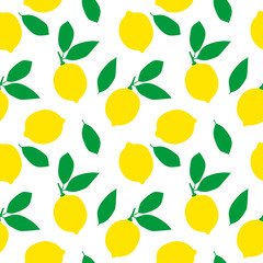 seamless background with juicy lemon