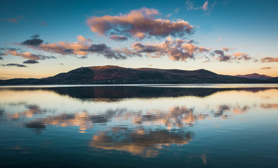 Panorama Overlooking Carlingford Lough. Co Lough. Ireland
