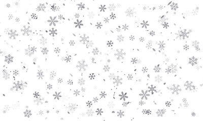 Vector snowflakes on transparent background, transparent, with snow flakes