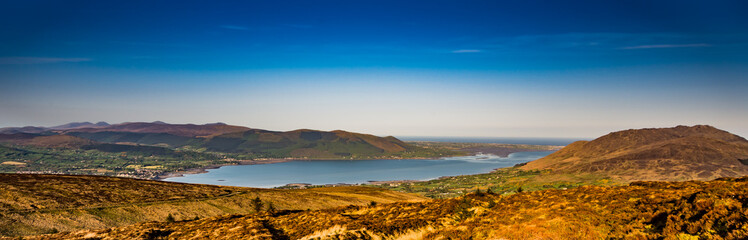 Areal view from Black Mountain, Clermont Carn, Co Louth, Ireland.