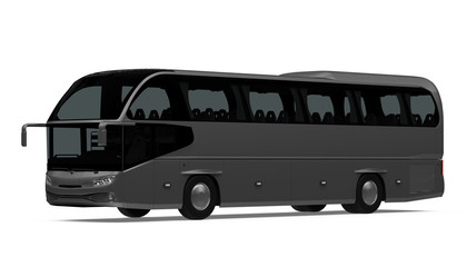 Coach Bus Isolated