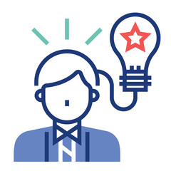 Expert FlatOutline illustration