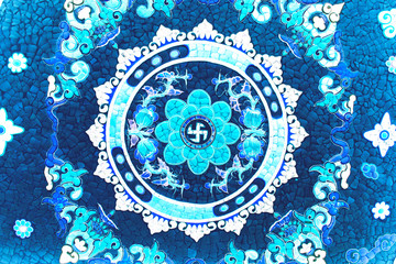 Circle blue texture