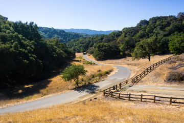 Landscape in Palo Alto Foothills Park, San Francisco bay area, California
