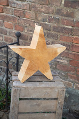 Wooden star shape