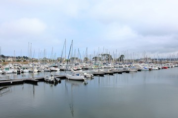 Fototapeta premium Port de Plaisance de Perros Guirec - Côtes d'Armor - Bretagne