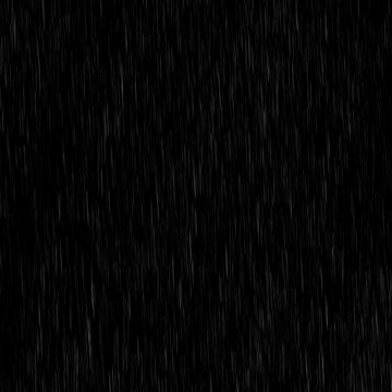 Isolated visual effect of rain on the black background. Overlay for photos. 