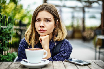 Coffee Break in a cafe