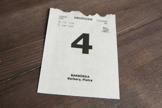 Barb&oacute;rka, 4 grudnia - Dzień G&oacute;rnika, Naftowca i Gazownika