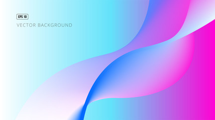 Abstract Vector Background. Wave gradient lines illustration