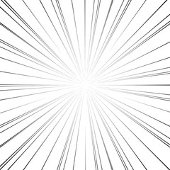 Obraz premium Comic book action lines. Speed lines Manga frame