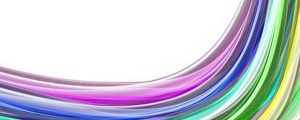 Abstract elegant wave panorama design with space for your text