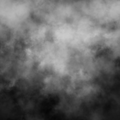 Fototapeta na wymiar Isolated white fog on the black background, smoky effect for photos and artworks. Overlay for photos.