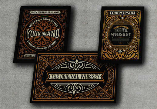 3 Vintage-Style Packing Label Layouts