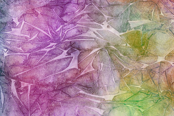 Colorful abstract watercolor paper textures on white background. Chaotic abstract organic design. 